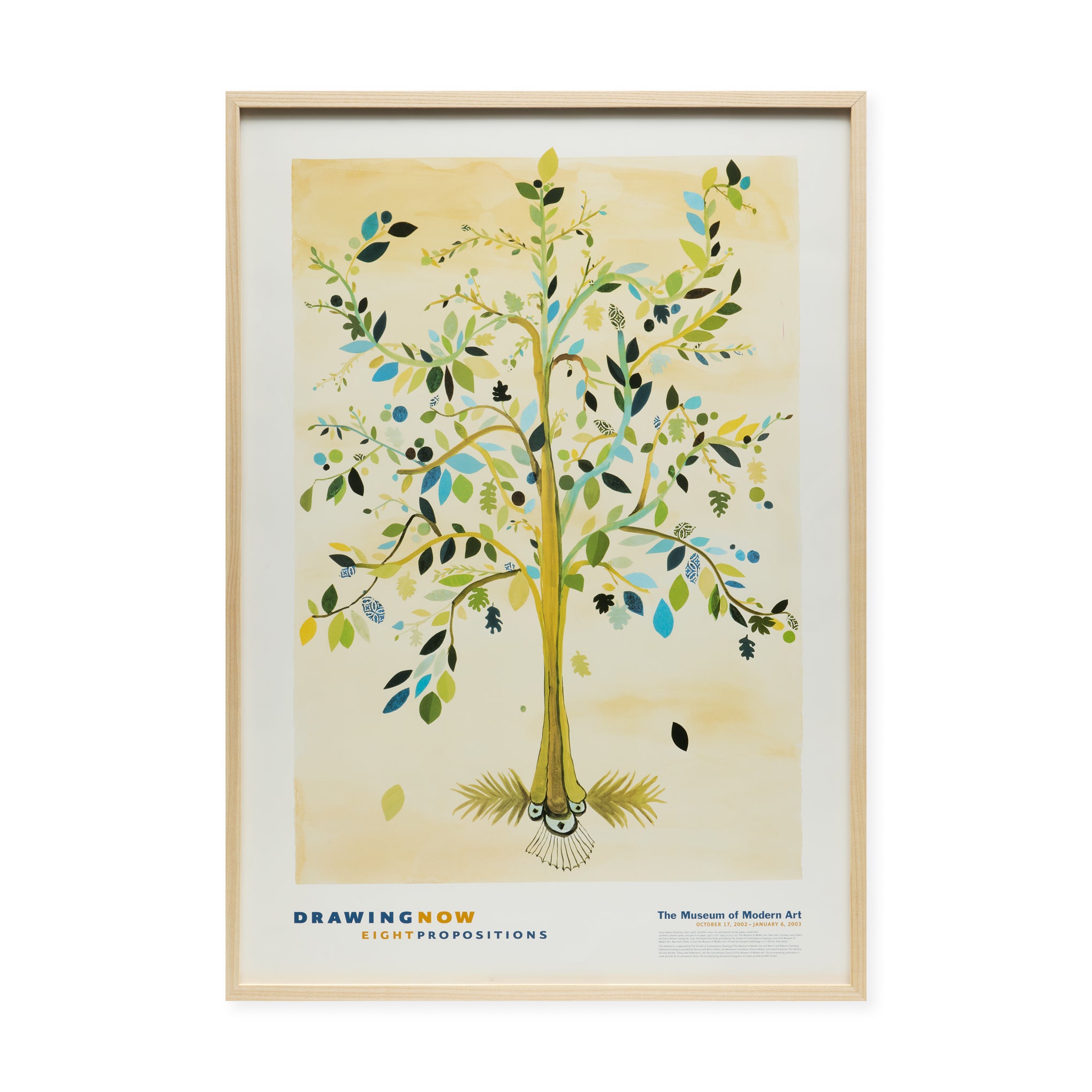 Laura Owens Drawing Now: Eight Propositions Framed Exhibition Poster