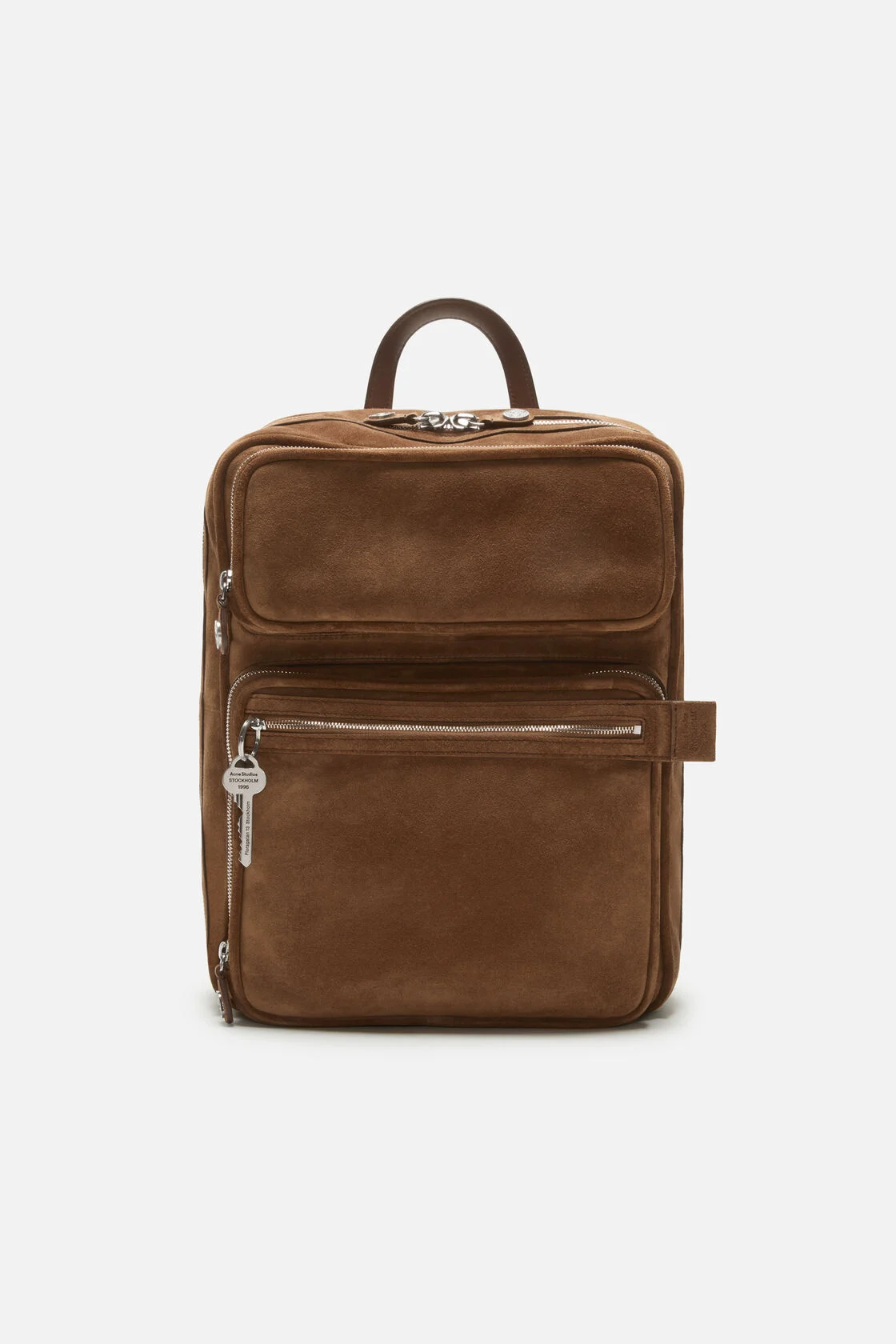 Camero Gym Suede Backpack - Cognac brown