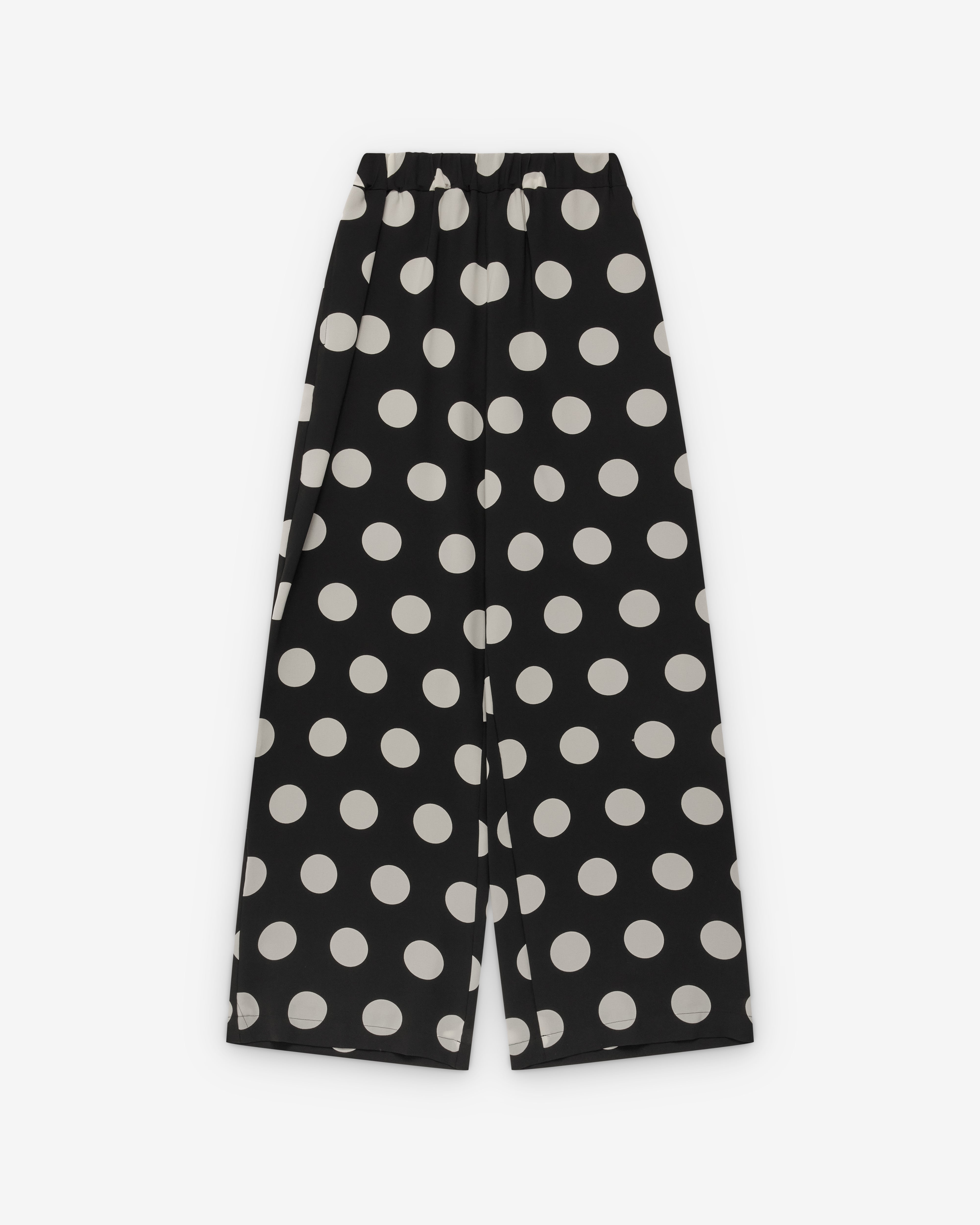 Junya Watanabe: Women's Polka Dot Trousers (Black/White) | DSMNY E-SHOP