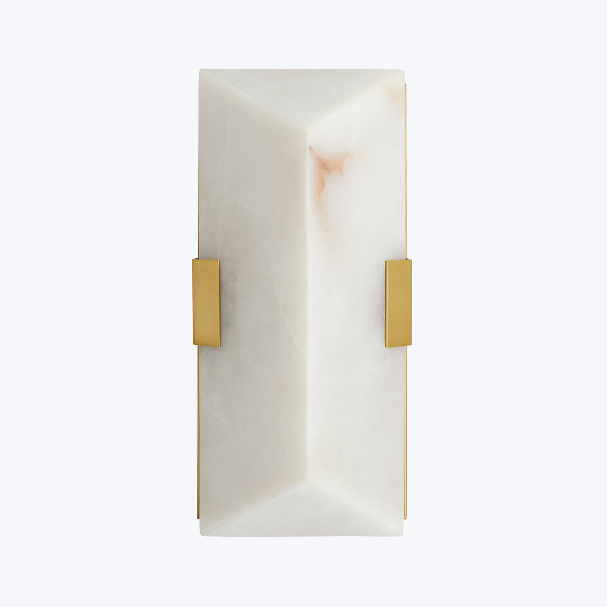 Alabaster + Brass Wall Sconce