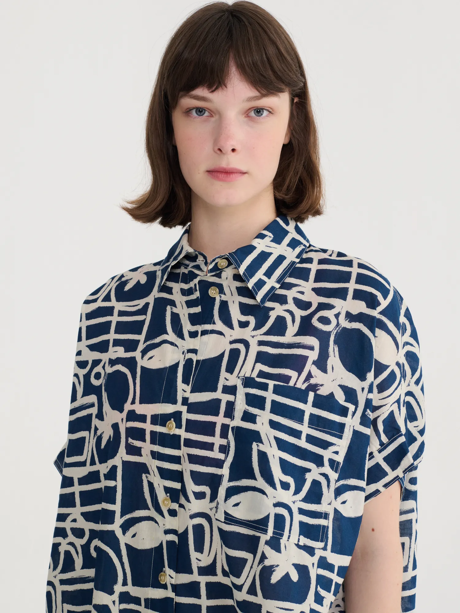 Cookery Festival pattern oversize shirt | Bobo Choses for Woman
