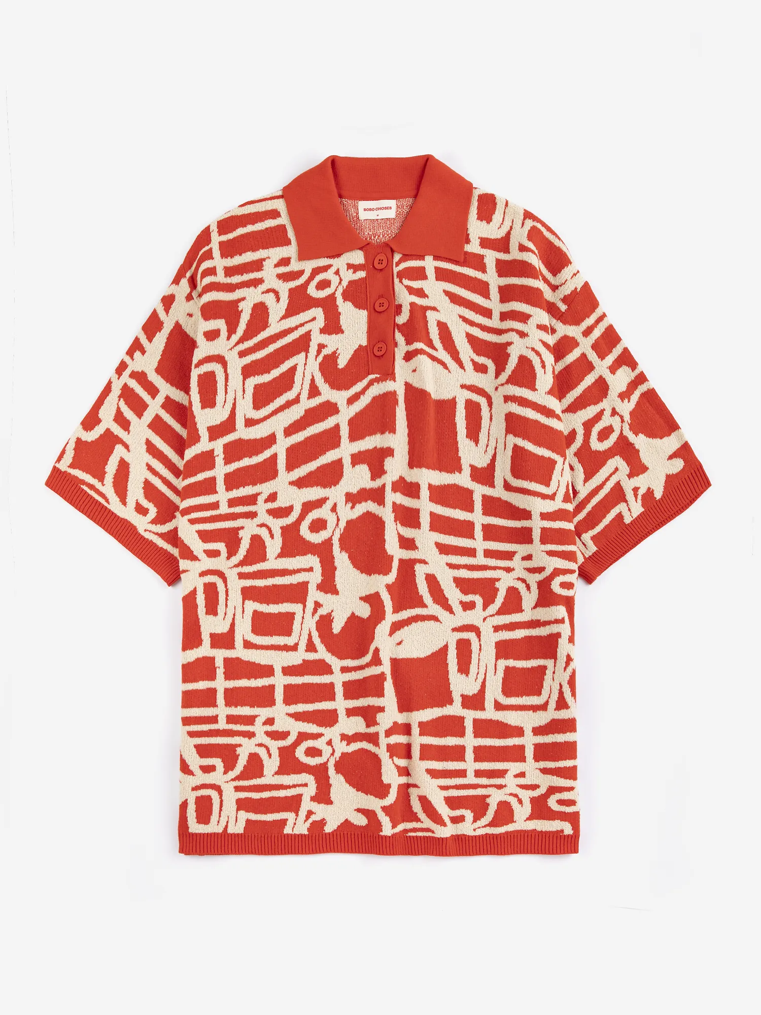 Cookery festival jacquard knitted polo | Bobo Choses for Woman