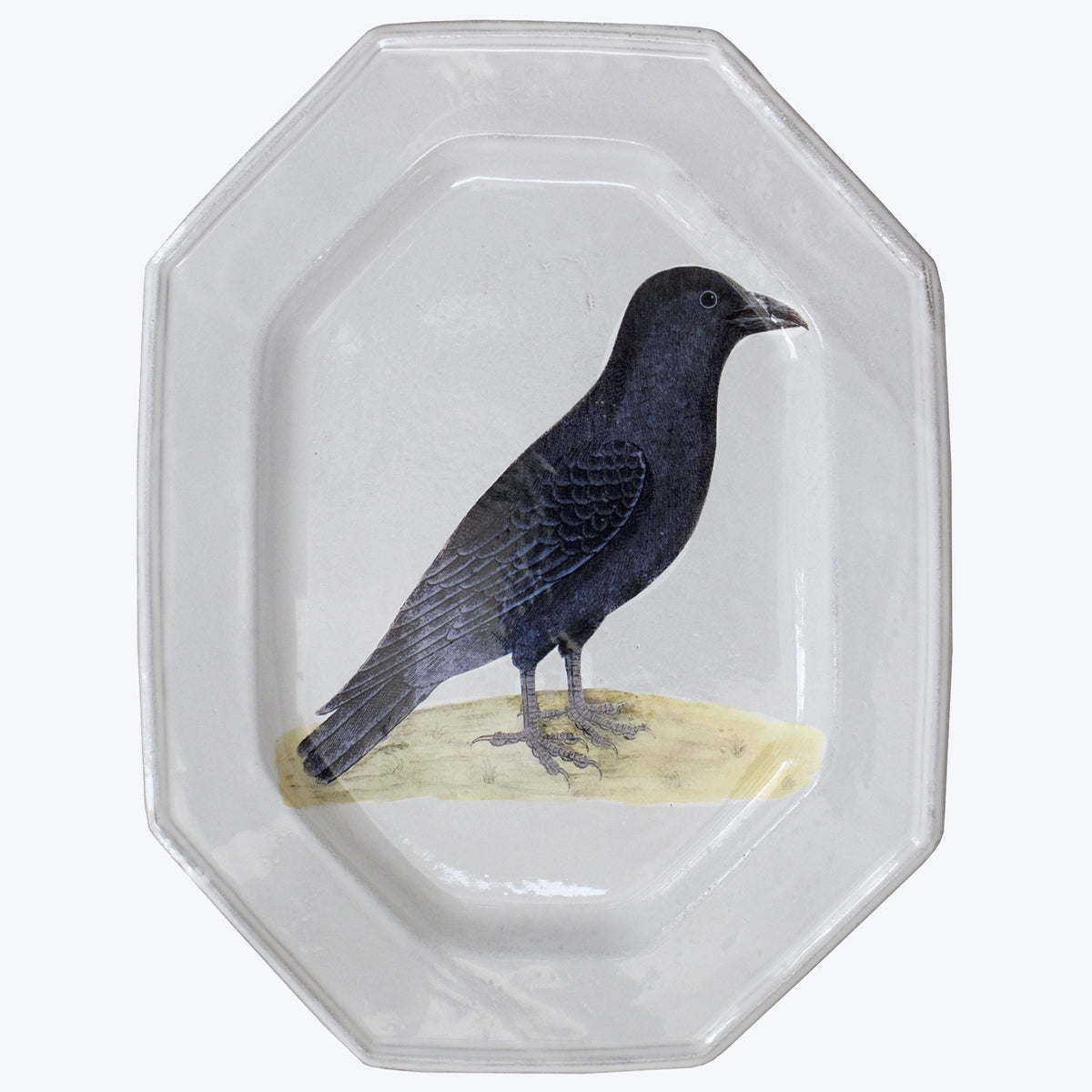 Crow Octagonal Platter