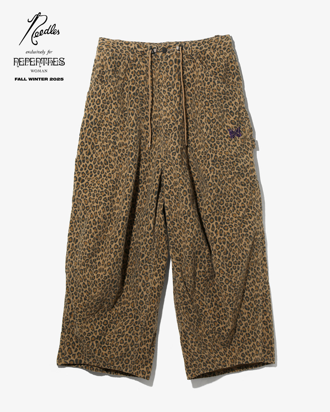 Nepenthes Special - Women's H.D. Painter Pant - Leopard - Brushed Sateen