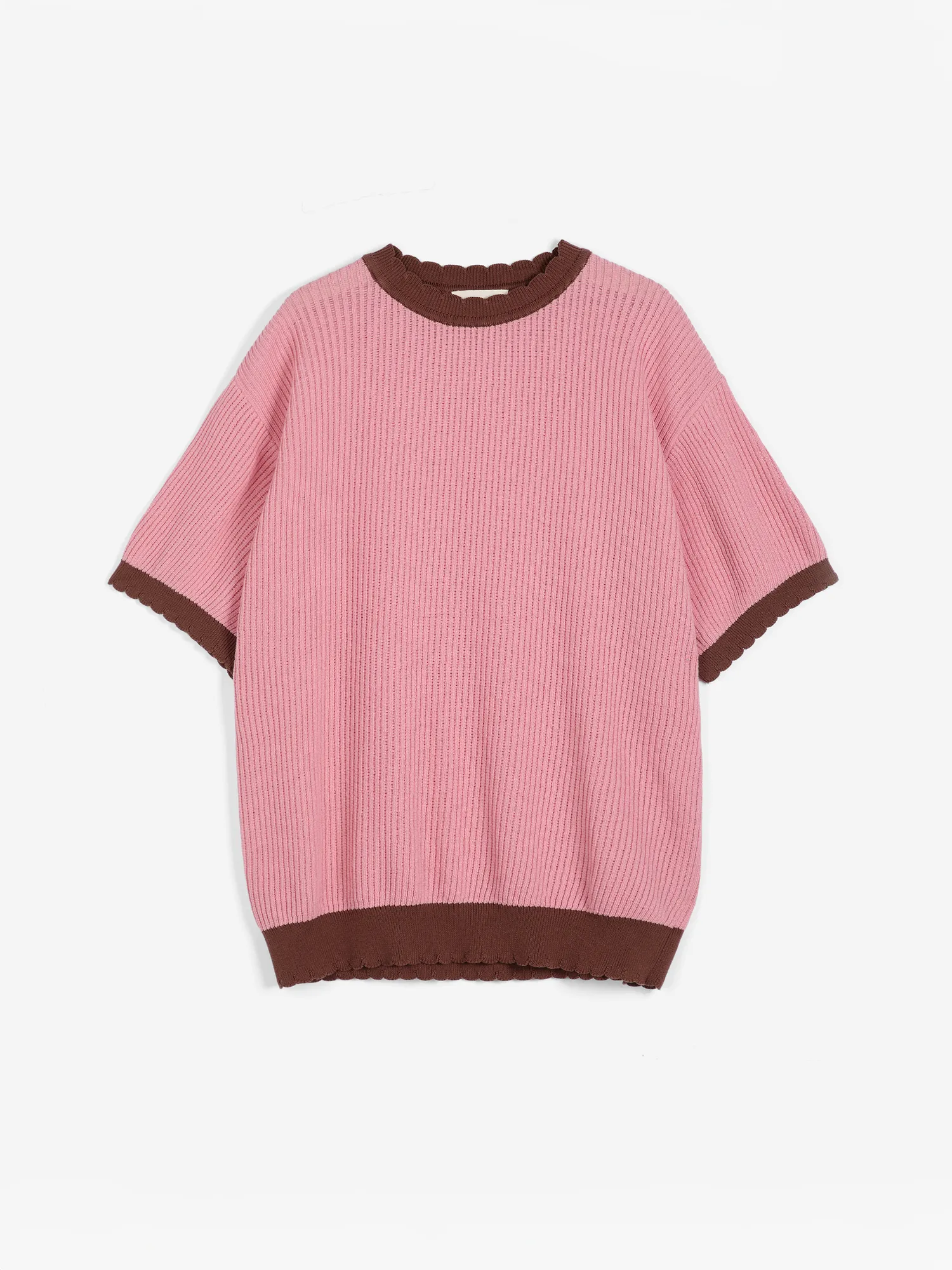 Openwork knitted cotton jumper | Bobo Choses for Woman