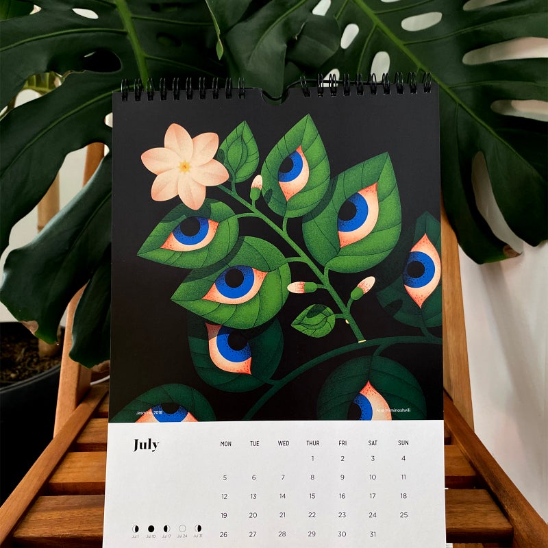 Mini Blooming Eyes Calendar - COOL HUNTING®