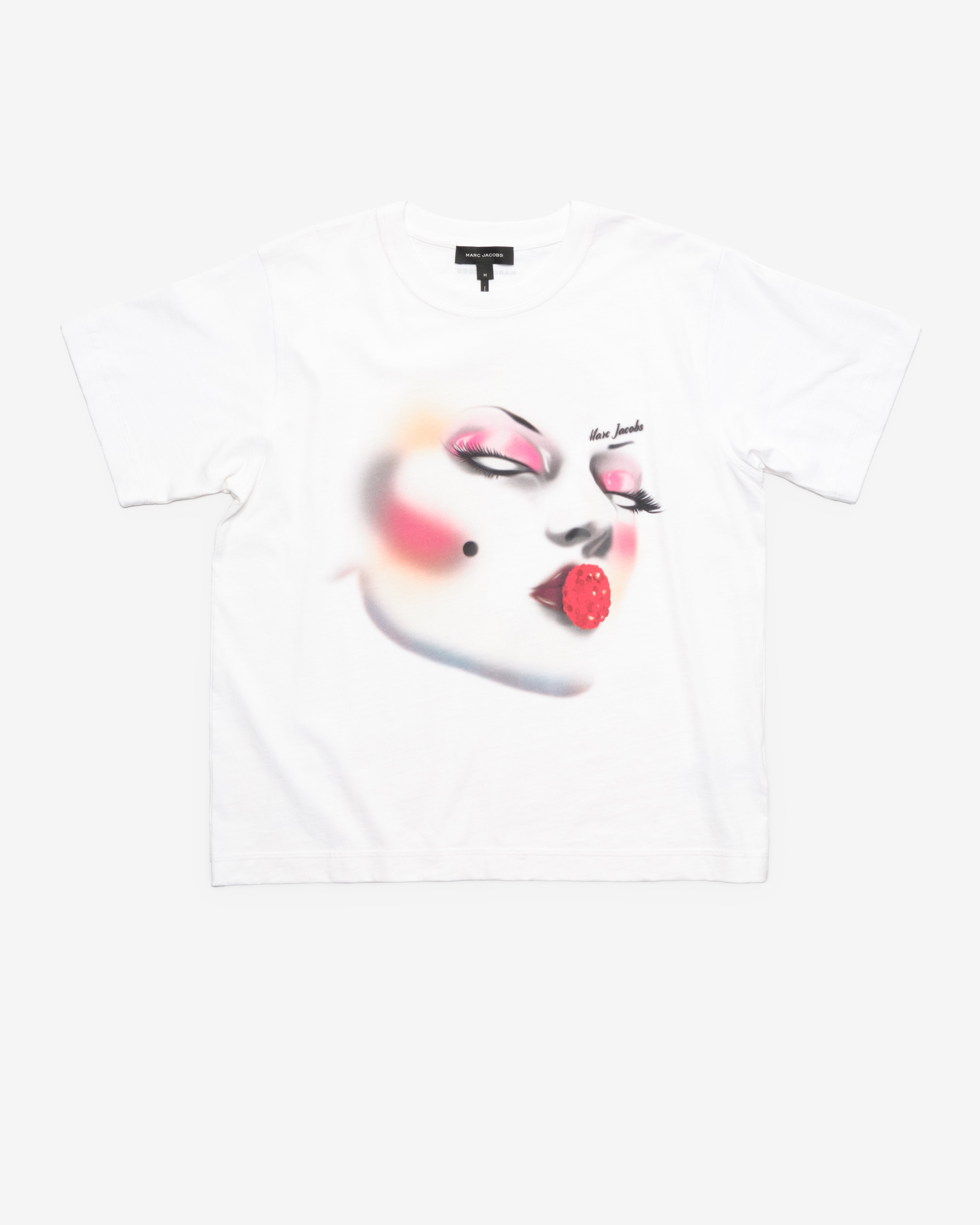 Marc Jacobs: Women's Runway Beauty Box Tee (White/Multi) | DSMNY E-SHOP