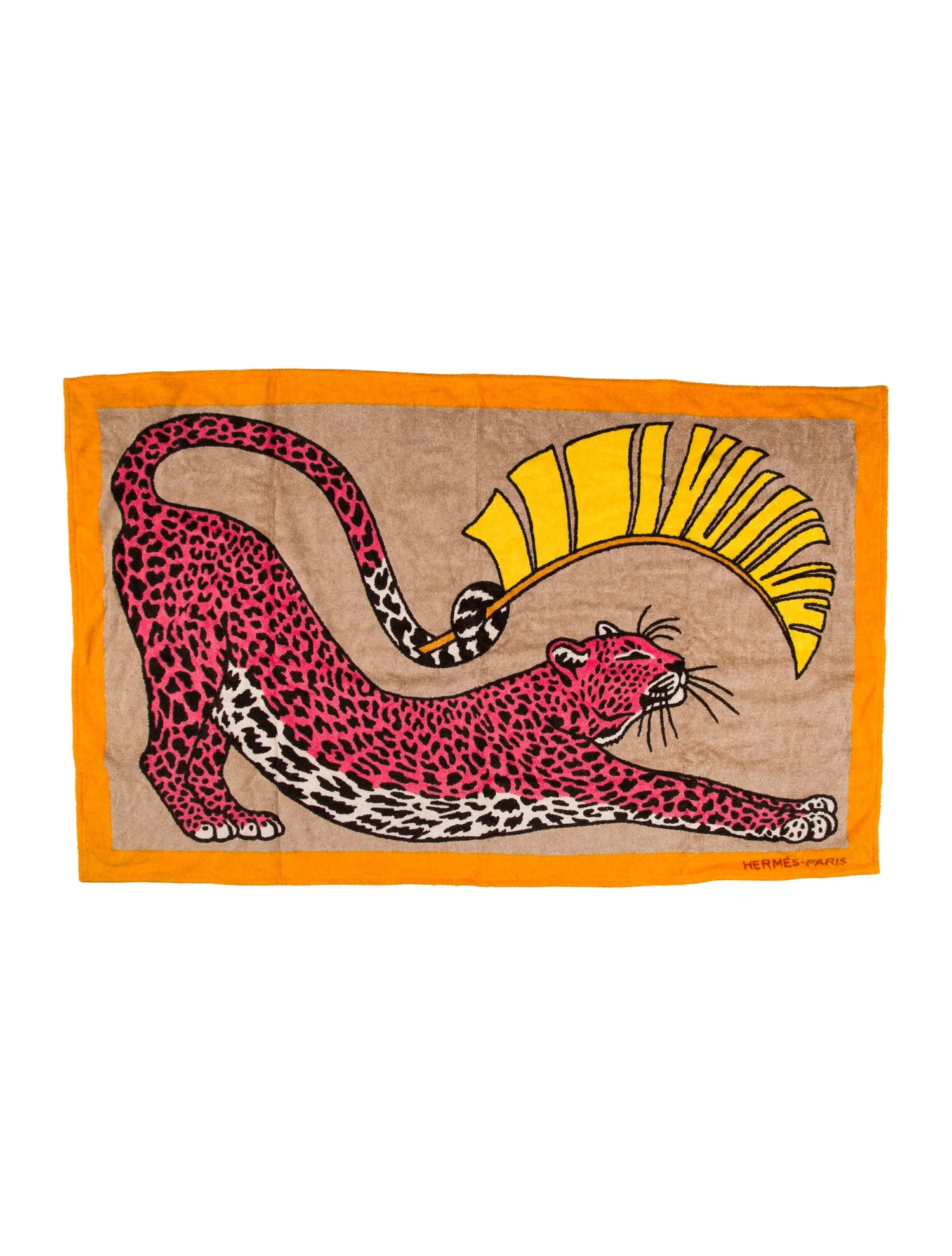'Panthere au Soleil Beach Towel