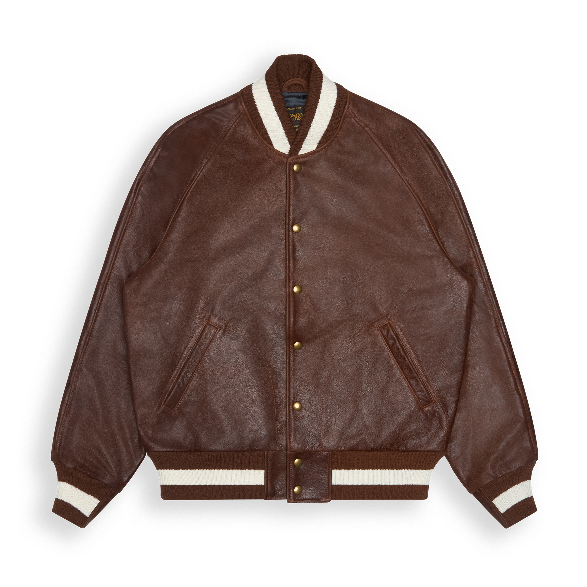 THE LEATHER RALSTON - Coffee Bean Leather Raglan Classic Fit