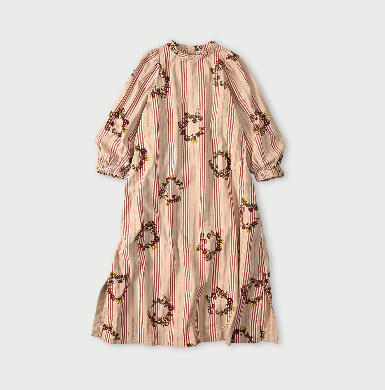 Khadi Ox Sajiki Puff Sleeve Dress | 45R Official Online Store