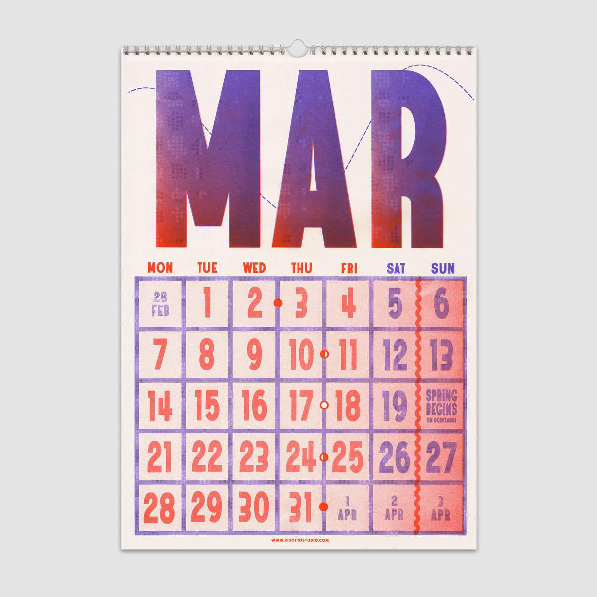 A3 Wall Calendar - COOL HUNTING®