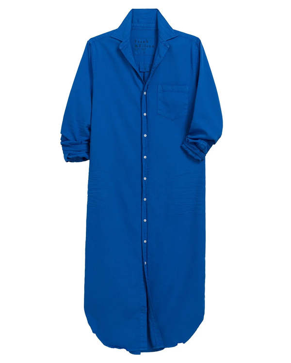 Frank & Eileen Rory Maxi Shirtdress Dress - Blue on Garmentory