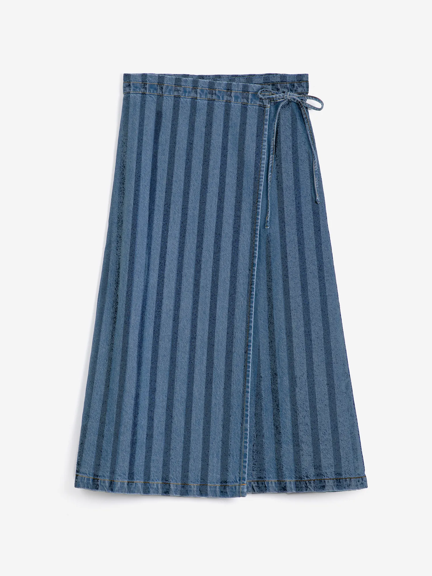 Striped denim wrap skirt | Bobo Choses for Woman