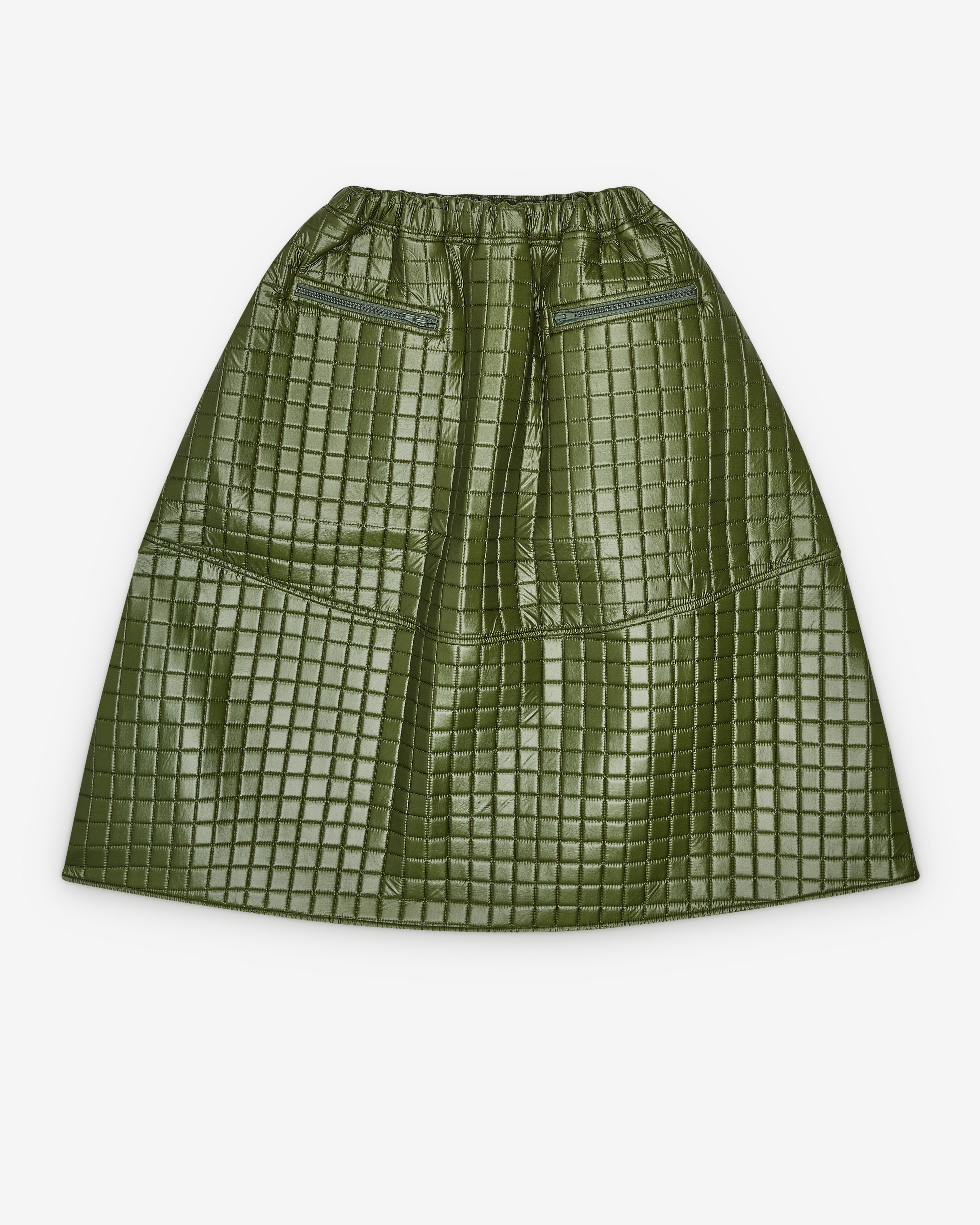 Melitta Baumeister: Women's Quilted A-Line Skirt (Moss) | DSMNY E-SHOP