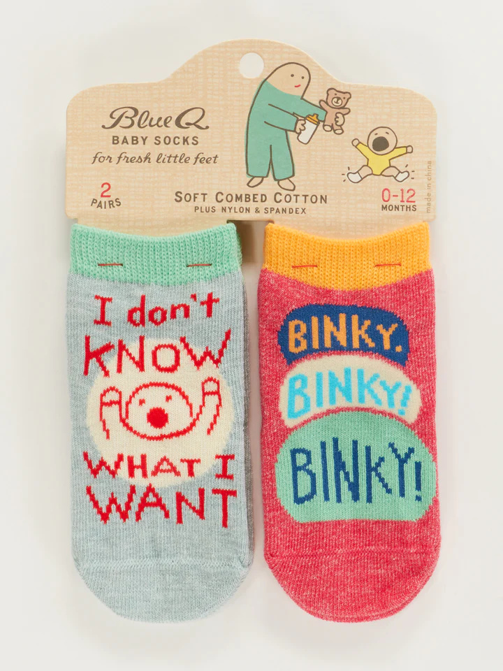 I Don't Know/ Binky Baby Socks