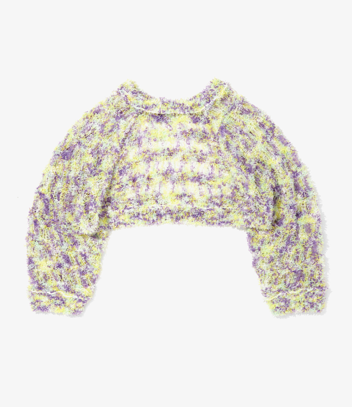 Women's Knit Bolero - Purple - Fancy Yarn