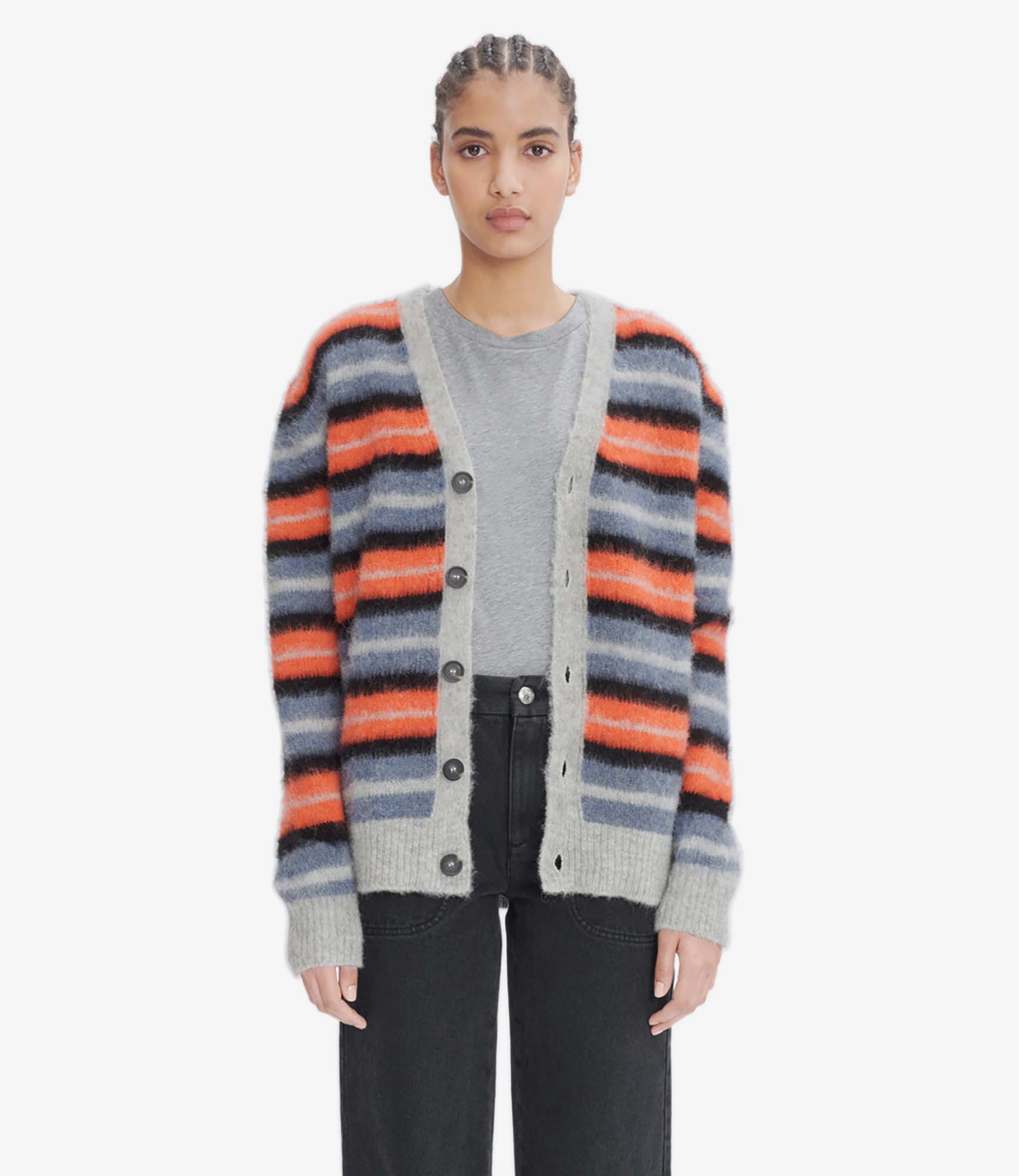 Dave cardigan | Multicolored recycled alpaca blend | A.P.C. Ready-to-Wear