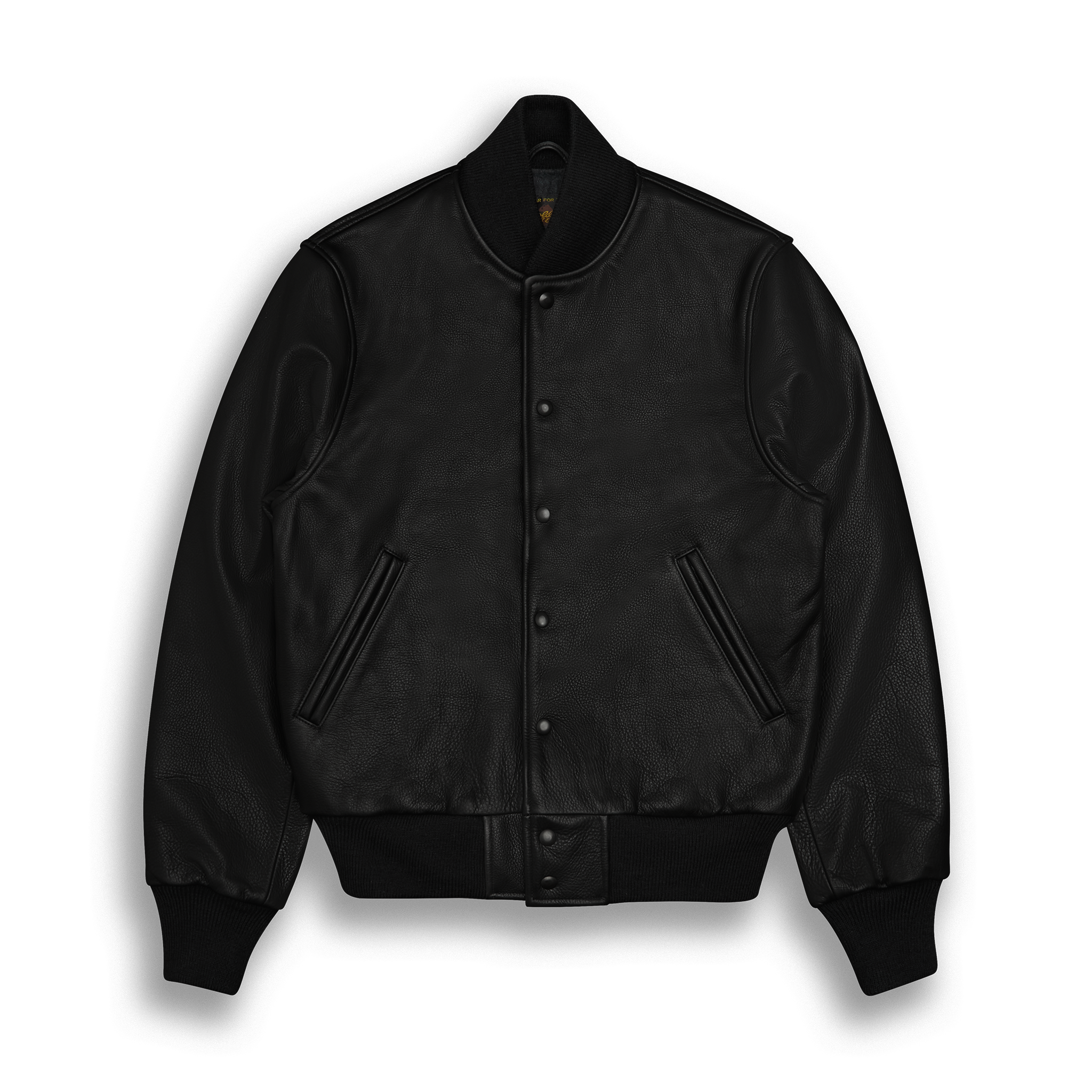 THE DUBOCE - Black Leather Contemporary Fit