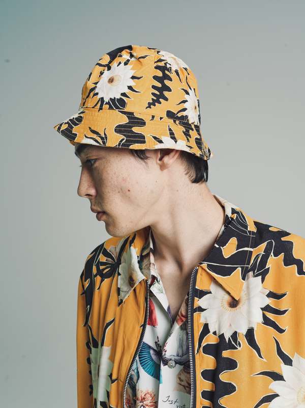 Endless Joy Epiphyllum Bucket Hat - Saffron on Garmentory