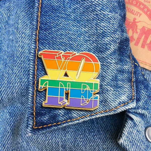 VOTE (Rainbow) Pin